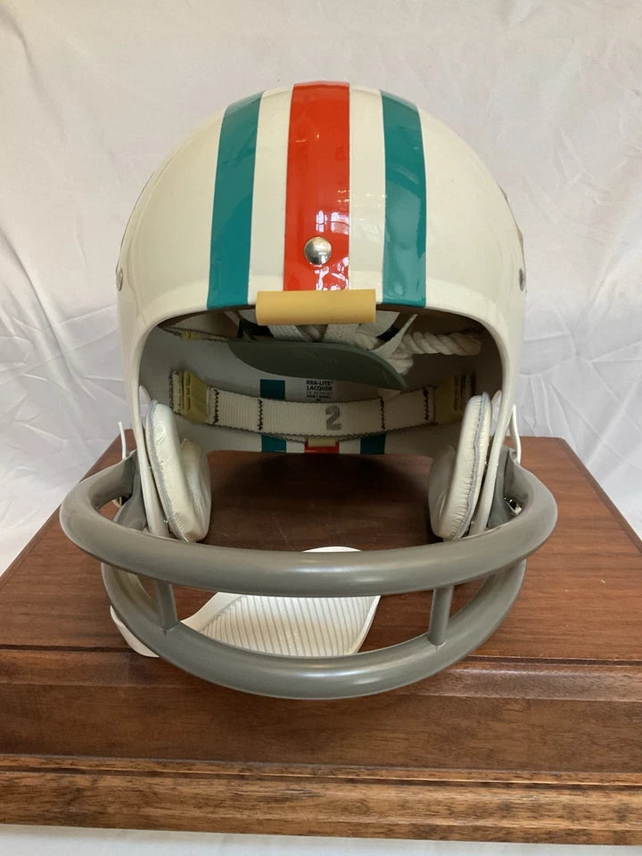Vintage Riddell TK2 Football Helmet Miami Dolphins Paul Warfield WESTBROOKSPORTSCARDS