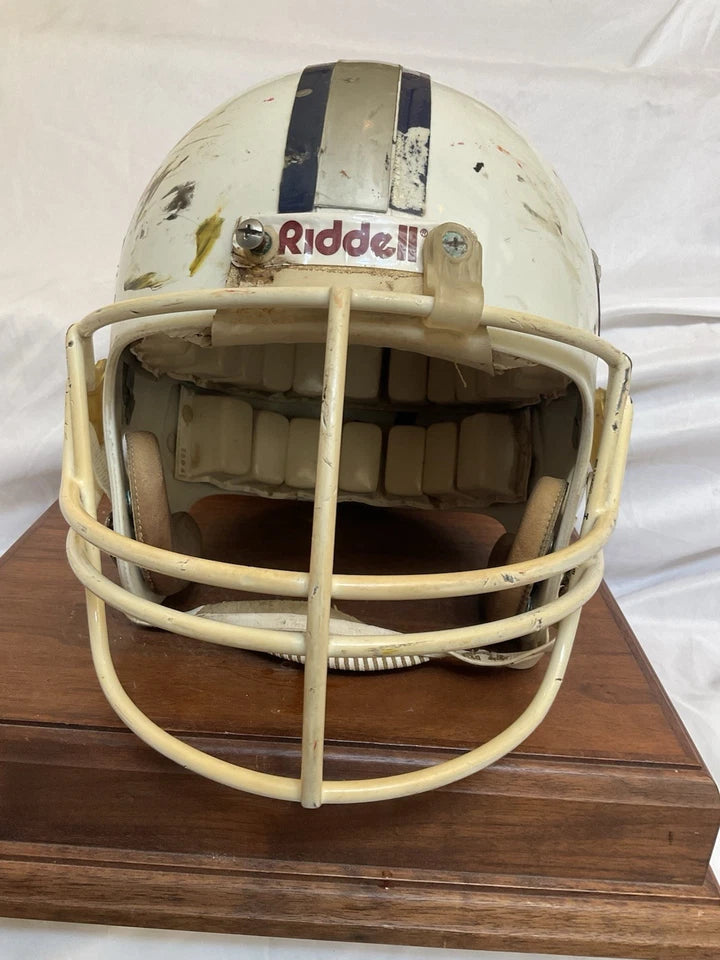 Vintage Riddell WD-1 New Jersey Oaks 1984 Game Used Football Helmet WESTBROOKSPORTSCARDS