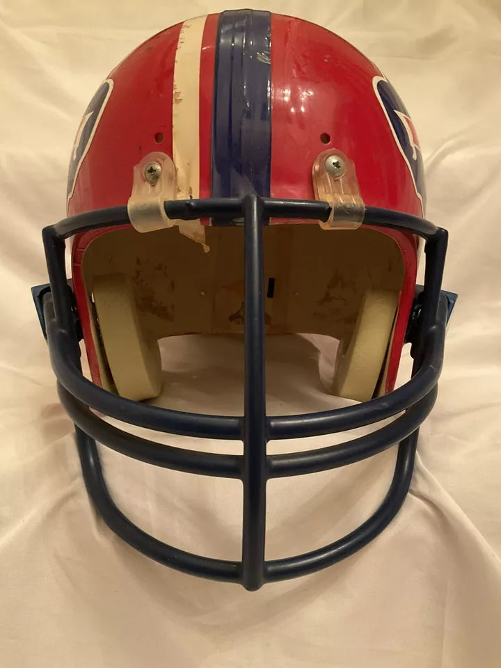 Vintage Original Riddell 1980s Football Helmet Buffalo Bills Blue Mask RARE  WESTBROOKSPORTSCARDS