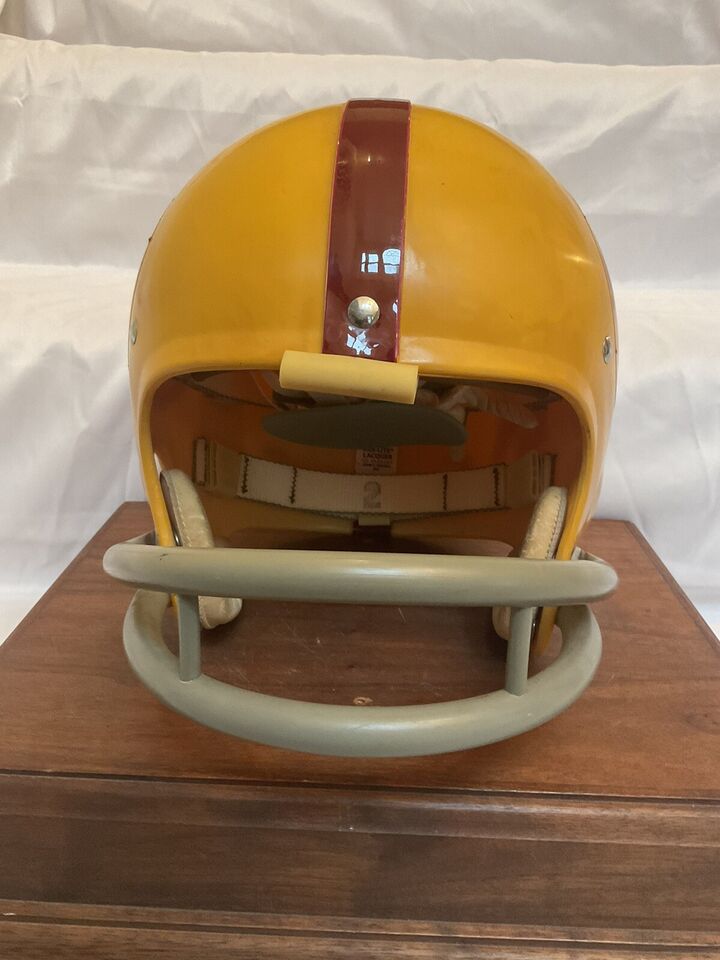 Original Riddell 1971 Washington Redskins Kra-Lite TK2 Game Football Helmet-Chris Hanburger  WESTBROOKSPORTSCARDS   