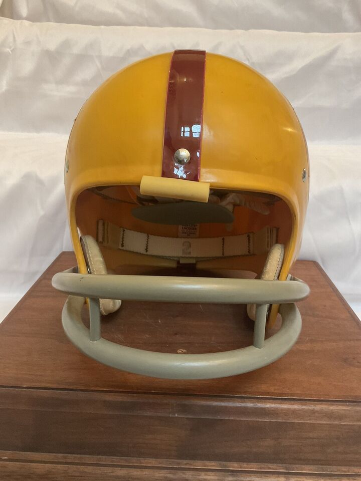 Original Riddell 1971 Washington Redskins Kra-Lite TK2 Game Football Helmet-Chris Hanburger  WESTBROOKSPORTSCARDS