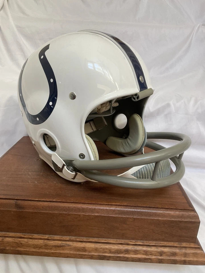 Riddell Kra-Lite RK2 Football Helmet Baltimore Colts Marchetti Moore Autographed WESTBROOKSPORTSCARDS