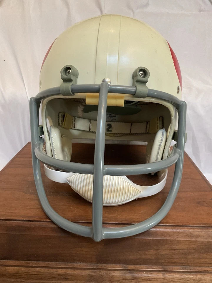 Original Riddell 1973 Wisconsin Badgers Kra-Lite TK2 Game Football Helmet WESTBROOKSPORTSCARDS