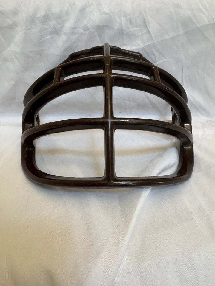 Vintage Riddell 1990s DoubleWire Kra-Lite NJOP Brown Football Helmet Facemask WESTBROOKSPORTSCARDS