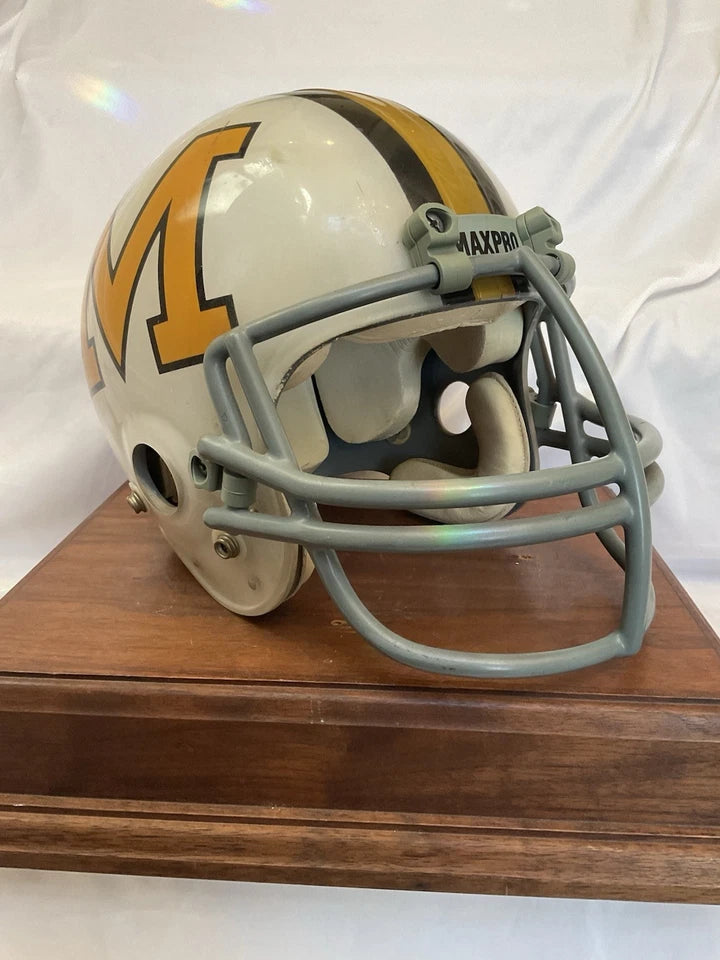 Maryland Terrapins MaxPro Kineomatic-21 Game Used Clear Shell Football Helmet WESTBROOKSPORTSCARDS