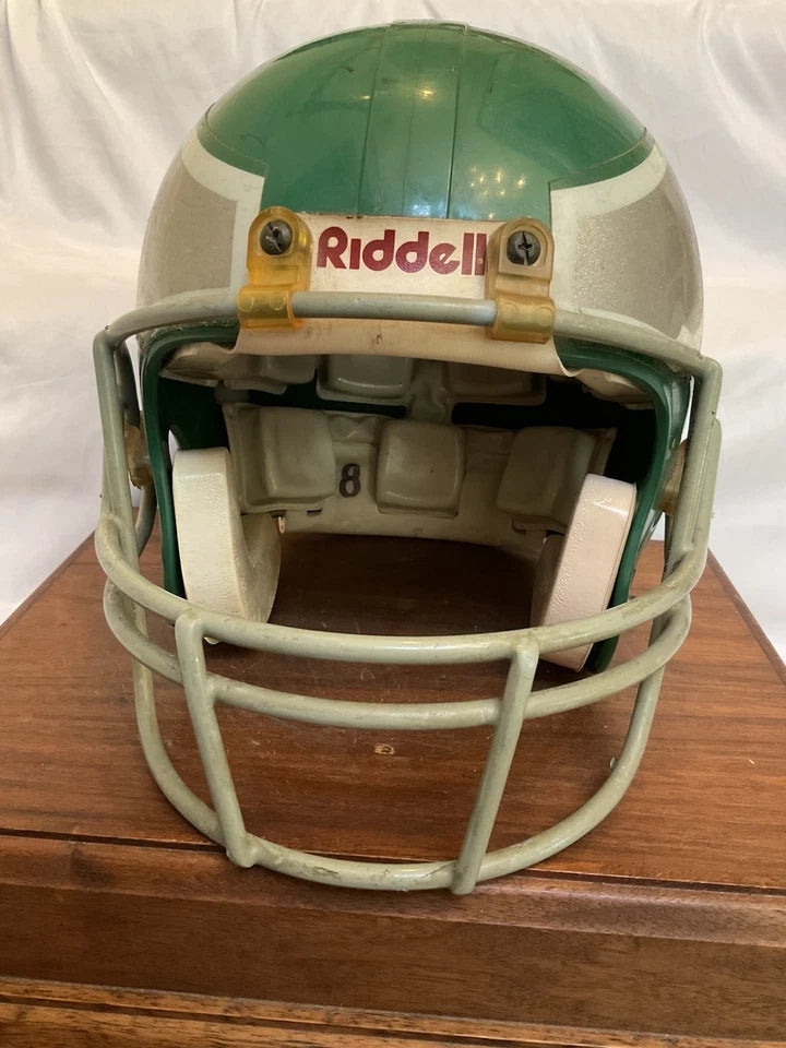 Vintage Riddell VSR-3 Football Helmet Philadelphia Eagles Game Used 1988 WESTBROOKSPORTSCARDS