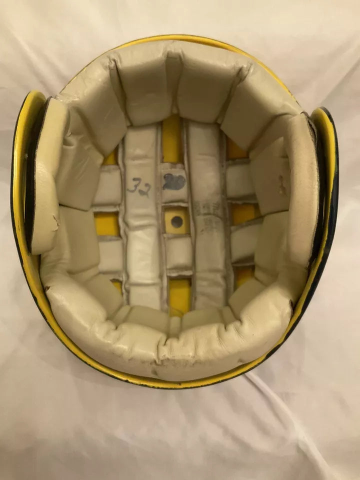 Vintage MacGregor Game Used Clear Shell Football Helmet Michigan Wolverines ? WESTBROOKSPORTSCARDS