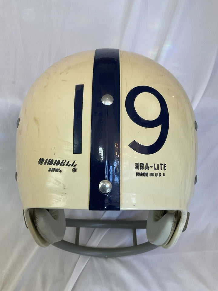 Vintage Riddell Kra-Lite Old Football TK Game Helmet 1971 Baltimore Colts Unitas WESTBROOKSPORTSCARDS