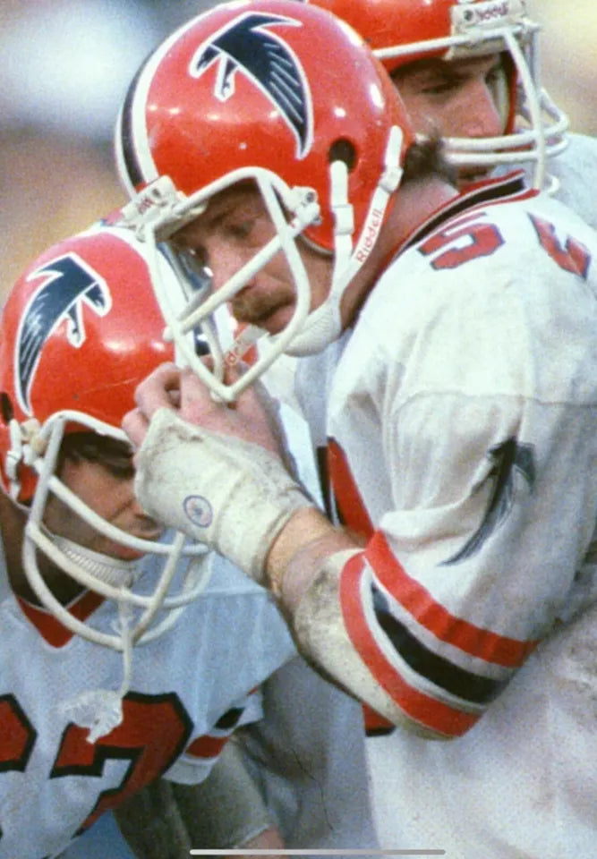Vintage Riddell WD-1 Football Helmet Atlanta Falcons Bill Curry WESTBROOKSPORTSCARDS
