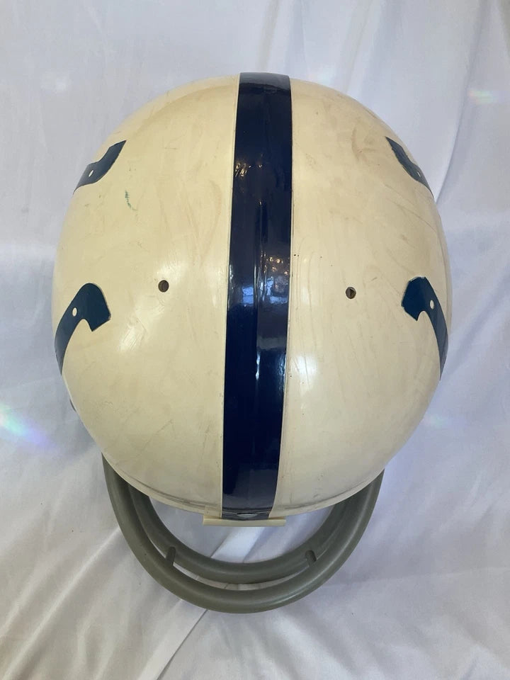 Vintage Riddell Kra-Lite Old Football TK Game Helmet 1971 Baltimore Colts Unitas WESTBROOKSPORTSCARDS