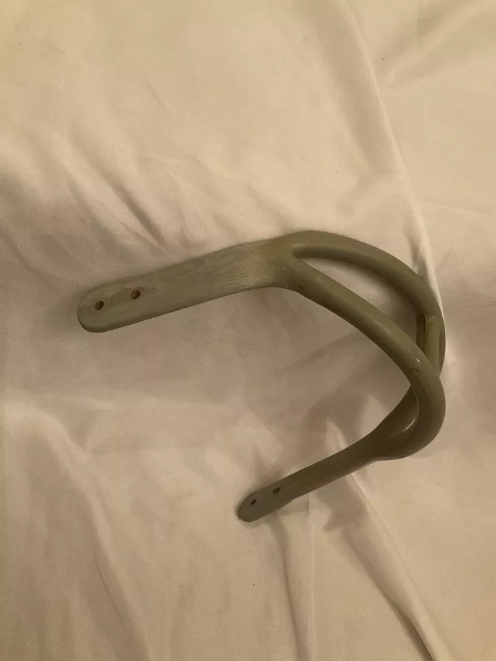 ORIGINAL Gray Rawlings 2-Bar 1960s Facemask Suspension Helmet Wilson RIDDell WESTBROOKSPORTSCARDS