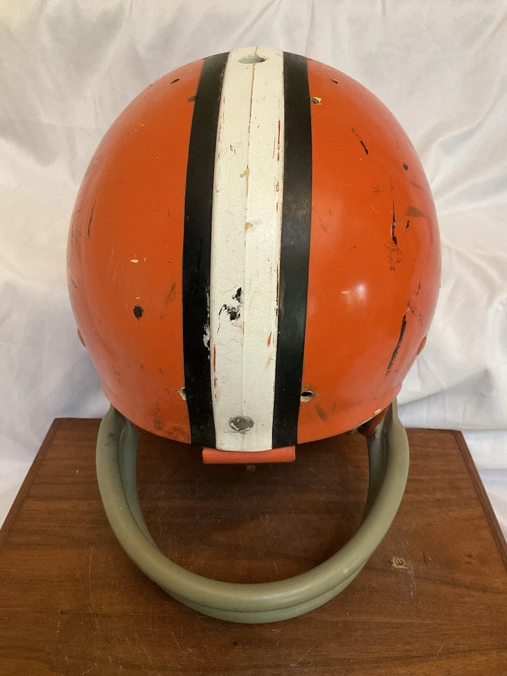 1969 Anderson University Ravens Indiana Game Used Suspension Football Helmet WESTBROOKSPORTSCARDS
