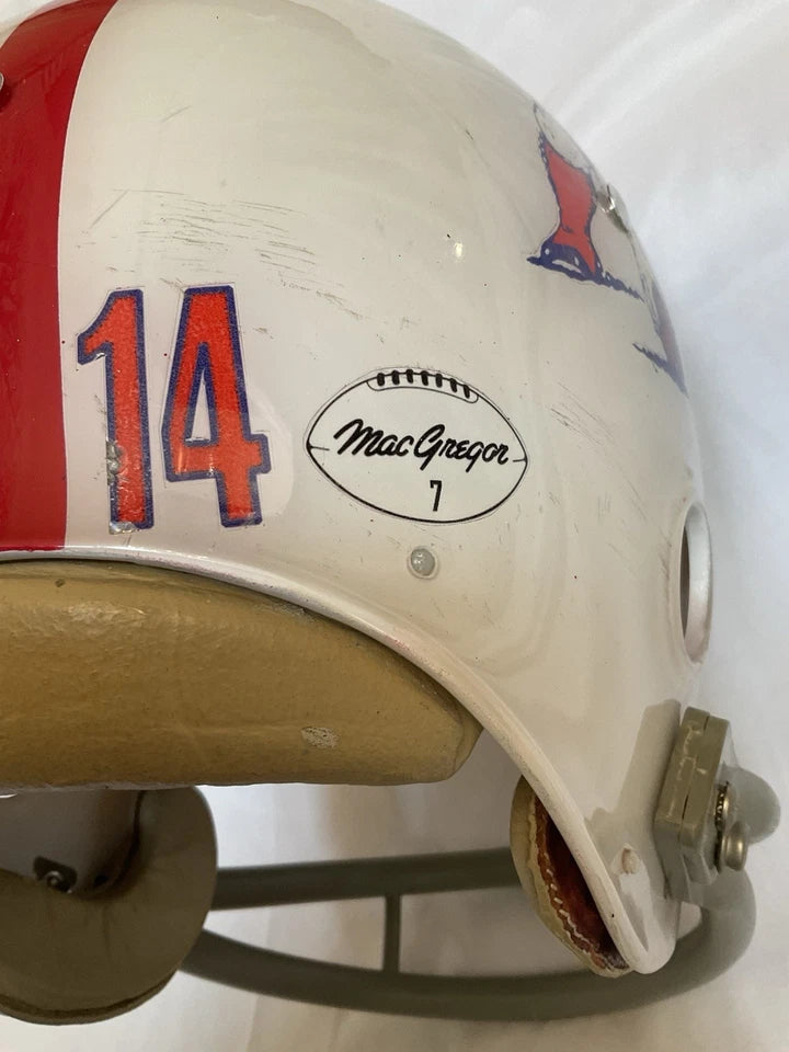 Vintage MacGregor New England Boston Patriots Clear Shell Football Helmet Custom WESTBROOKSPORTSCARDS