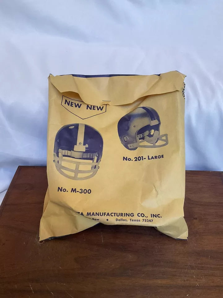ORIGINAL Marietta Model 201 Large 2-Bar 1950-1960s Football Helmet Facemask NIP  WESTBROOKSPORTSCARDS