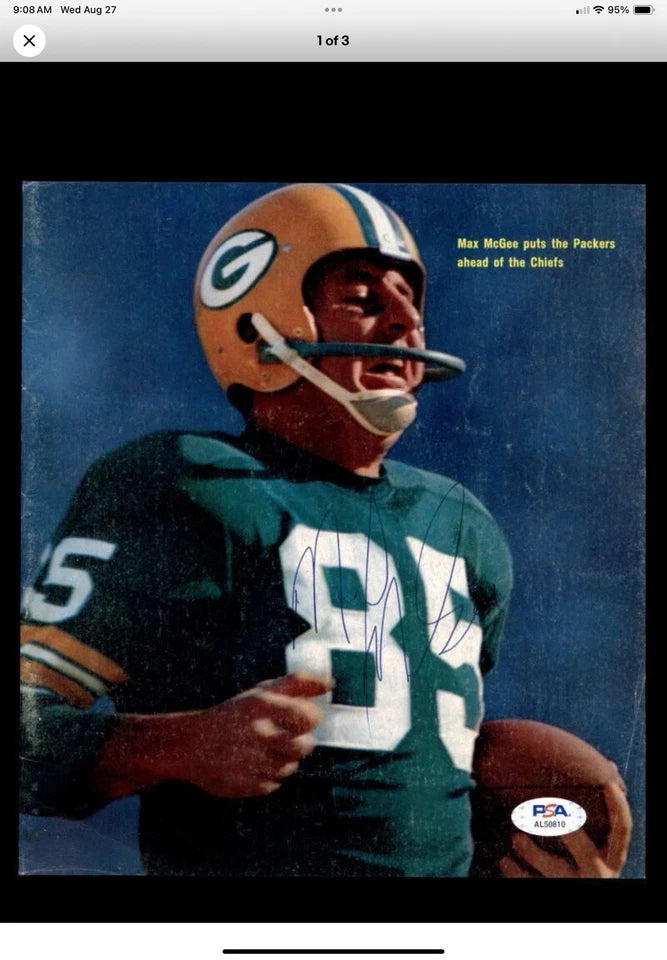Vintage Riddell Kra-Lite TK2 Football Helmet Green Bay Packers Max McGee WESTBROOKSPORTSCARDS