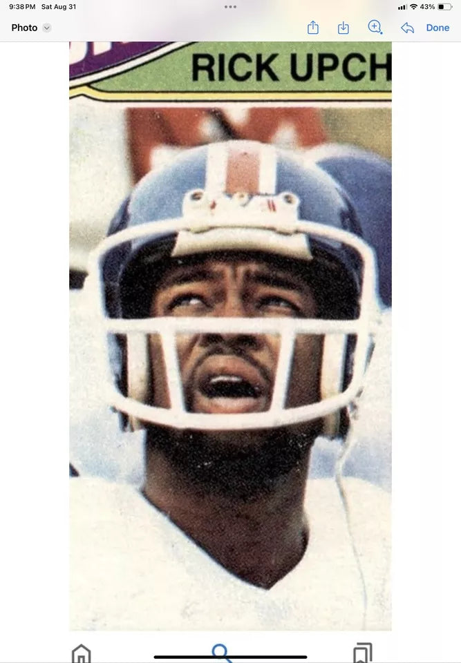Vintage Riddell Kra-Lite II Football Helmet Denver Broncos Game Used Upchurch WESTBROOKSPORTSCARDS