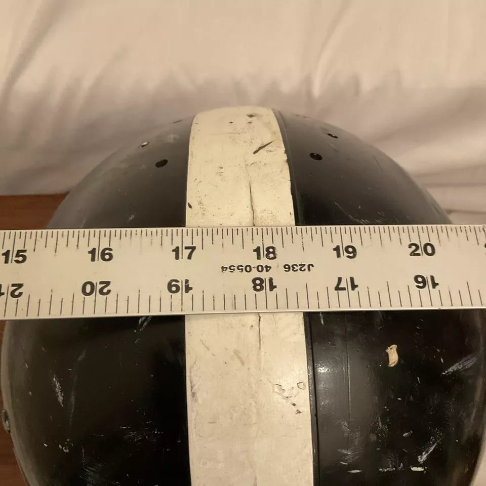 Vintage Marietta White Shell MP-30 Game Used Football Helmet X-Large 7 5/8 WESTBROOKSPORTSCARDS