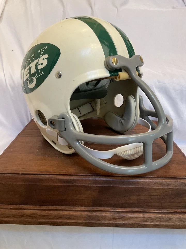 Original Riddell 1970 New York Jets Kra-Lite TK2 Game Football Helmet Snell WESTBROOKSPORTSCARDS