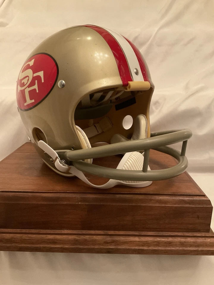 Vintage Riddell Kra-Lite TK Game Football Helmet 1971 San Francisco 49ers Brodie WESTBROOKSPORTSCARDS