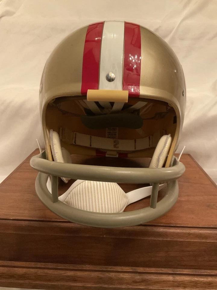 Vintage Riddell Kra-Lite TK Game Football Helmet 1971 San Francisco 49ers Brodie WESTBROOKSPORTSCARDS