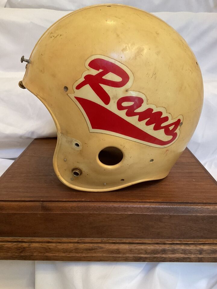 Vintage Original Riddell Kra Lite PAC44 1979 White Football Helmet WESTBROOKSPORTSCARDS