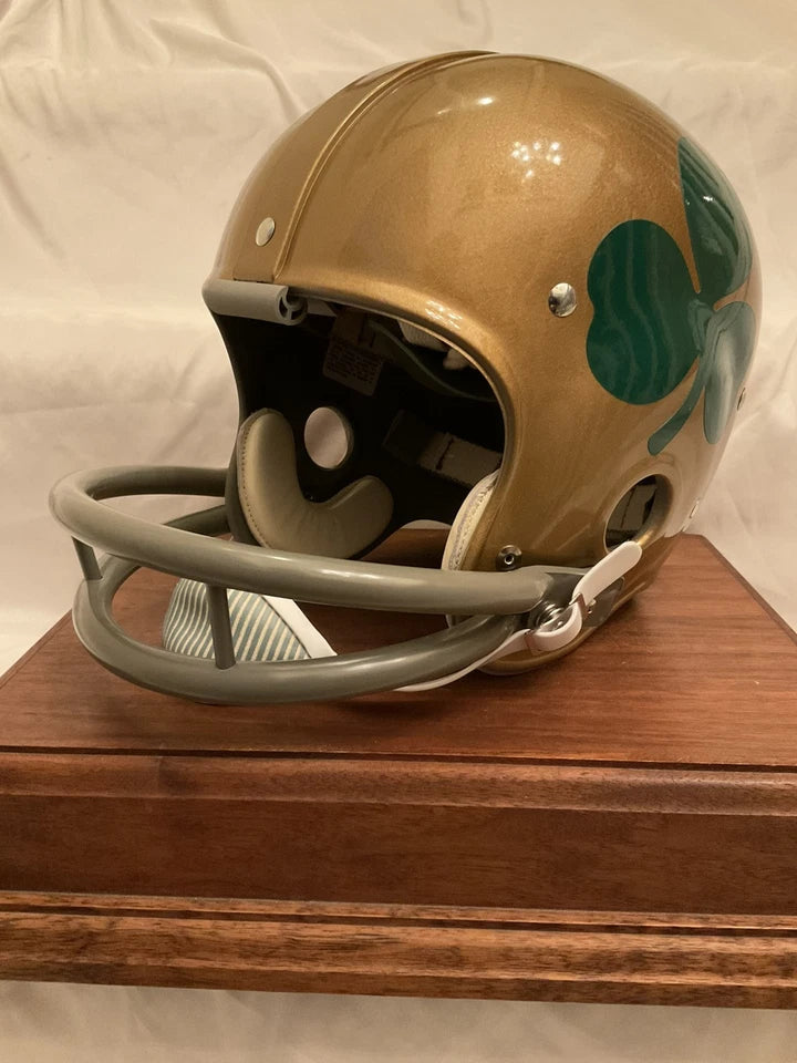 RK2 Style Football Helmet 1962 Notre Dame Fighting Irish Shamrock Decal WESTBROOKSPORTSCARDS