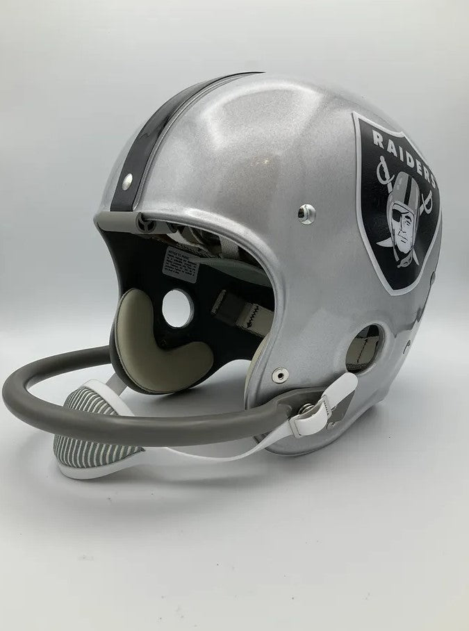 RK Vintage Style Oakland Raiders Football Helmet- Fred Biletnikoff Sports Mem, Cards & Fan Shop:Game Used Memorabilia:Football-NFL:Helmet WESTBROOKSPORTSCARDS