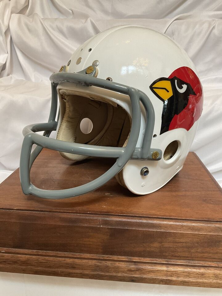 Original Vintage Wilson Football Helmet Custom St. Louis Cardinals Butterfly OPO  WESTBROOKSPORTSCARDS