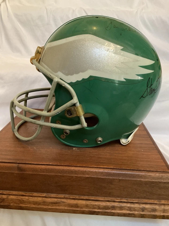 Vintage Riddell VSR-3 Football Helmet Philadelphia Eagles Game Used 1988 WESTBROOKSPORTSCARDS