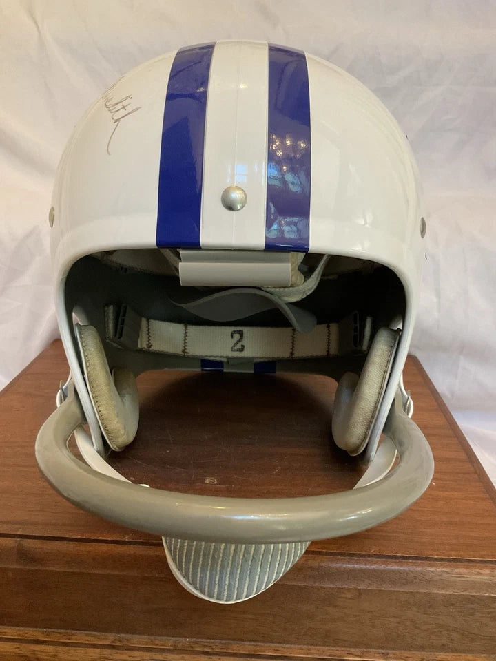 Don Meredith Autographed Dallas Cowboys Custom 1960-62 Football Helmet LOA! WESTBROOKSPORTSCARDS