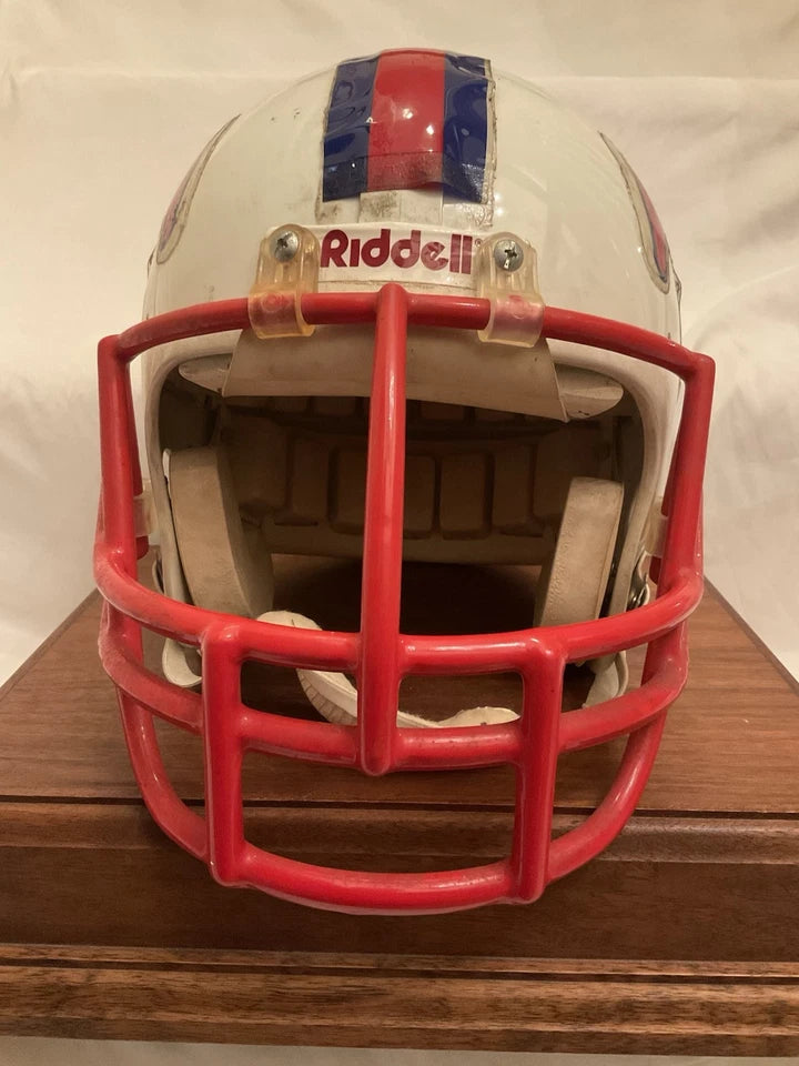 SMU Mustangs Game Used Rare Riddell WD-1 Football Helmet Rare XL Size 7 3/4 WESTBROOKSPORTSCARDS