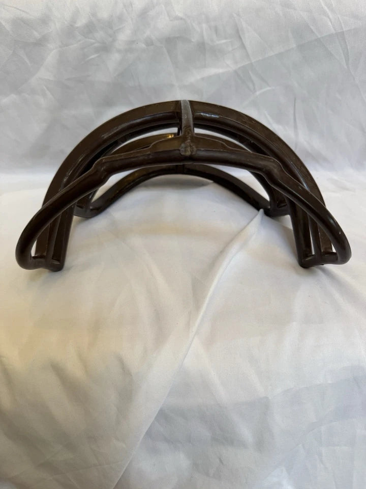 Vintage Riddell 1990s DoubleWire Kra-Lite NJOP Brown Football Helmet Facemask WESTBROOKSPORTSCARDS