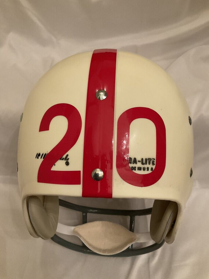 Original Riddell 1973 Nebraska Cornhuskers Kra-Lite TK2 Game Football Helmet  WESTBROOKSPORTSCARDS