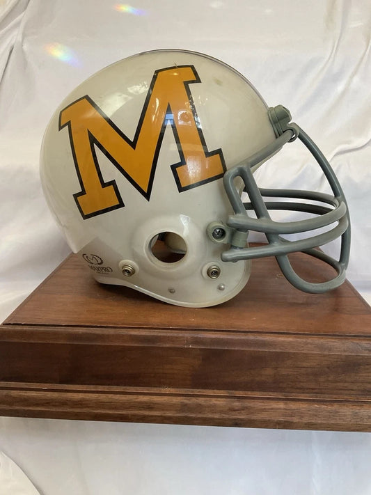 Maryland Terrapins MaxPro Kineomatic-21 Game Used Clear Shell Football Helmet WESTBROOKSPORTSCARDS