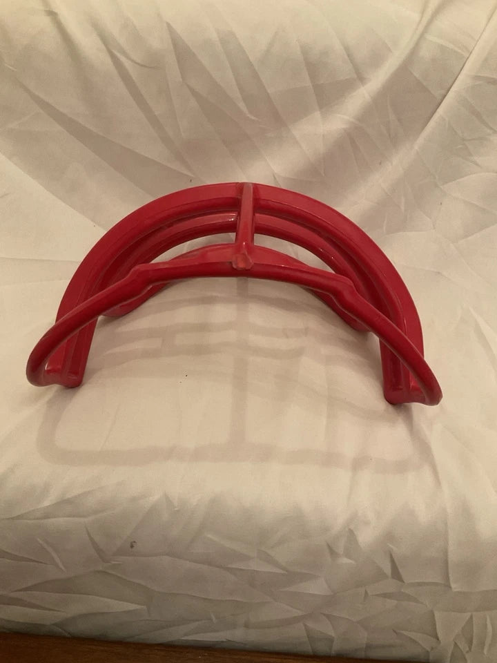 Vintage Riddell 1990s DoubleWire Kra-Lite NJOP Red Football Helmet Facemask Rare WESTBROOKSPORTSCARDS