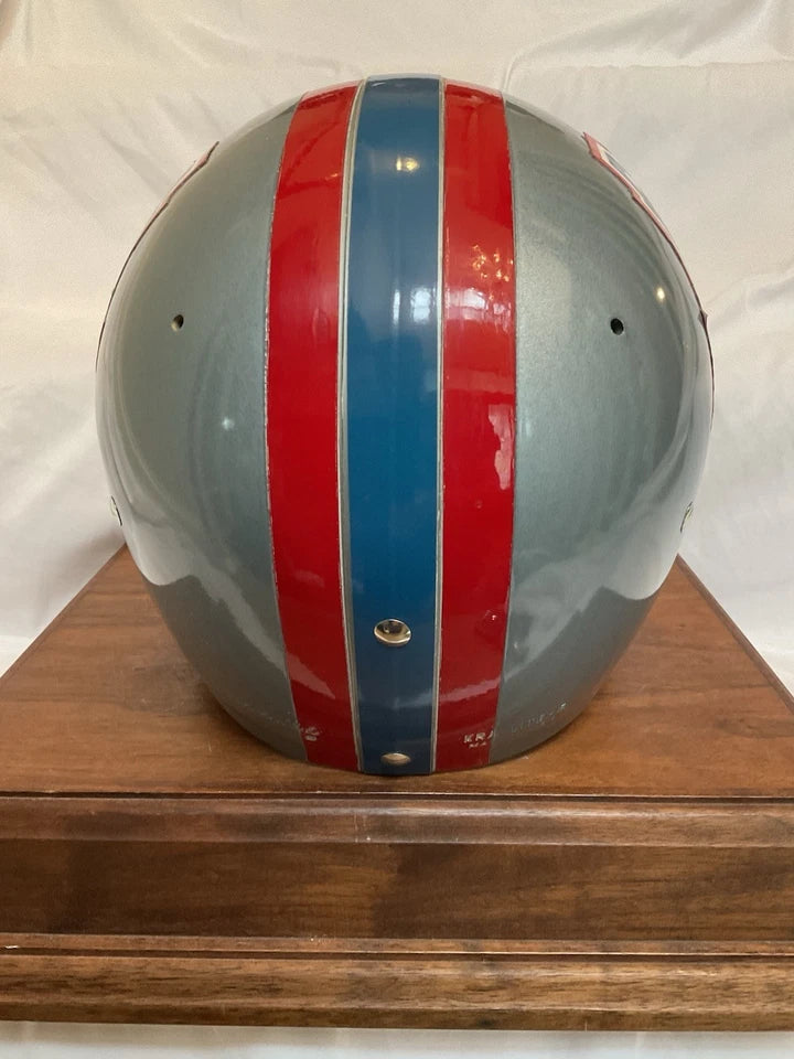 Original Riddell 1970 Houston Oilers Kra-Lite-8 TK2 Game Football Helmet WESTBROOKSPORTSCARDS