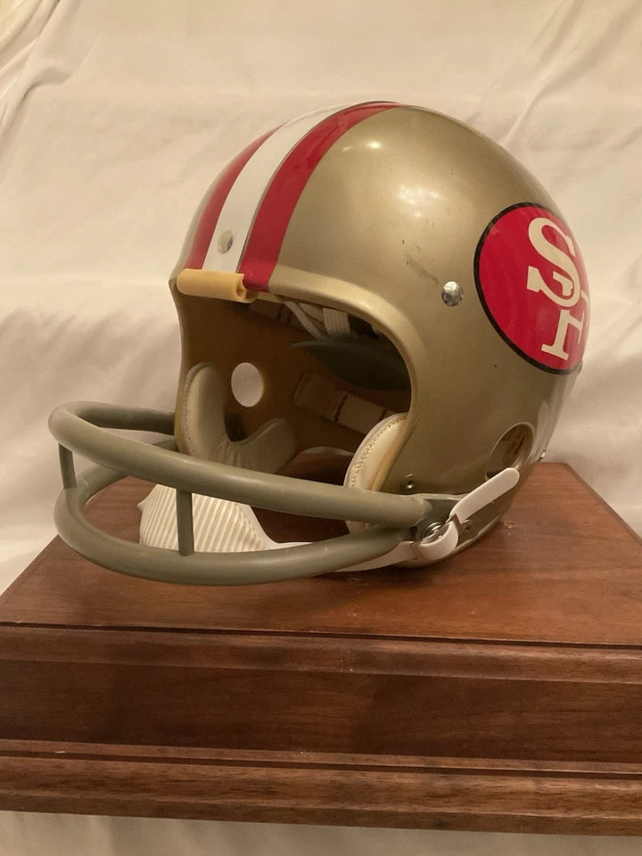 Vintage Riddell Kra-Lite TK Game Football Helmet 1971 San Francisco 49ers Brodie WESTBROOKSPORTSCARDS