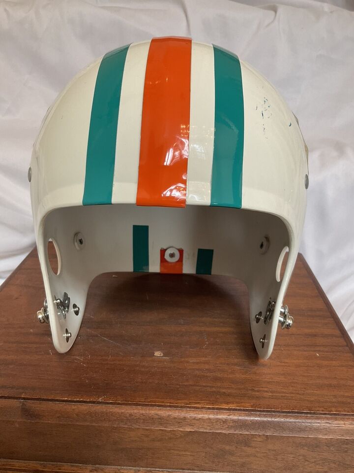 Vintage Riddell TK Football Helmet Shell 1974 Miami Dolphins  WESTBROOKSPORTSCARDS   
