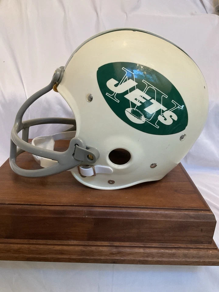 Original Riddell 1970 New York Jets Kra-Lite TK2 Game Football Helmet Snell WESTBROOKSPORTSCARDS