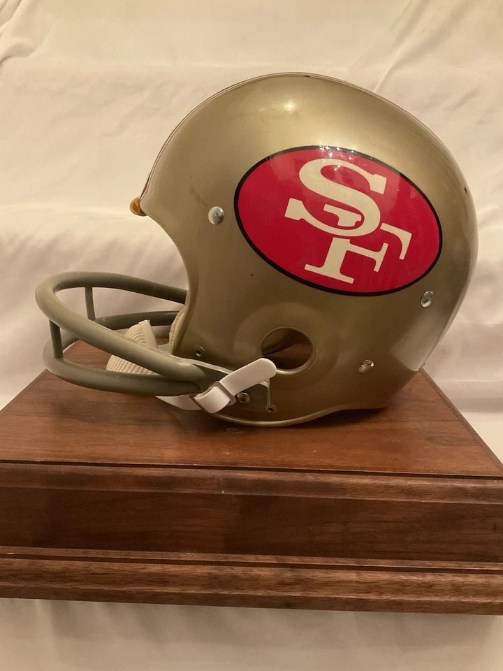 Vintage Riddell Kra-Lite TK Game Football Helmet 1971 San Francisco 49ers Brodie WESTBROOKSPORTSCARDS