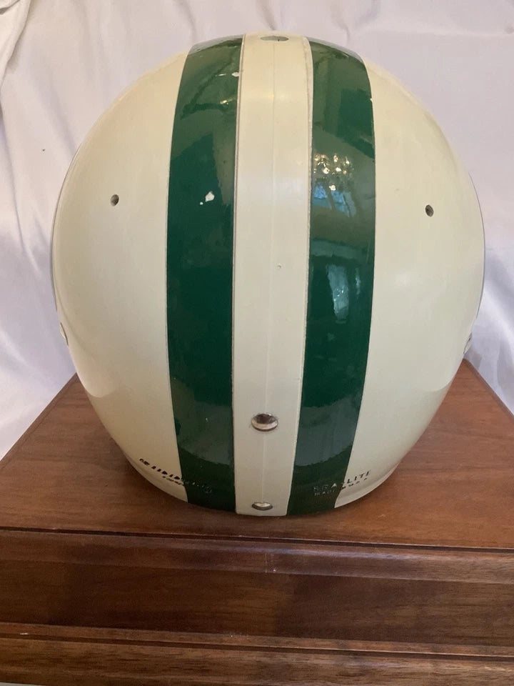 Original Riddell 1970 New York Jets Kra-Lite TK2 Game Football Helmet Snell WESTBROOKSPORTSCARDS