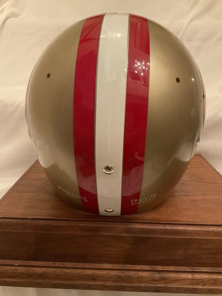 Vintage Riddell Kra-Lite TK Game Football Helmet 1971 San Francisco 49ers Brodie WESTBROOKSPORTSCARDS