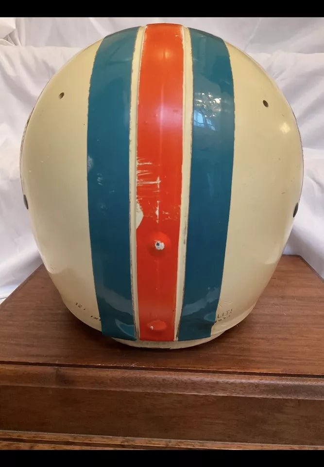 Vintage 1969 Riddell Kra-Lite Football Helmet Miami Dolphins Game Used 1969-72?  WESTBROOKSPORTSCARDS