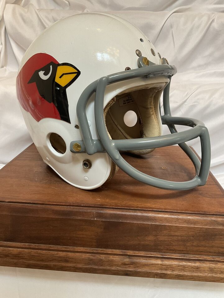 Original Vintage Wilson Football Helmet Custom St. Louis Cardinals Butterfly OPO  WESTBROOKSPORTSCARDS