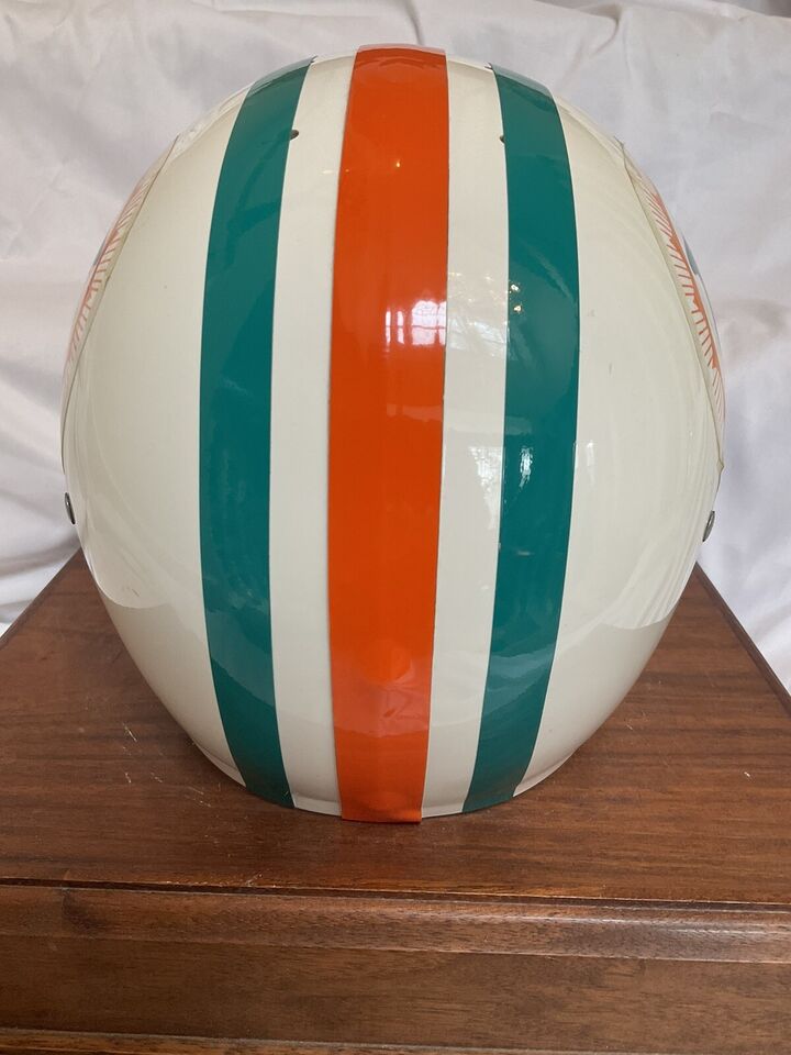 Vintage Riddell TK Football Helmet Shell 1974 Miami Dolphins  WESTBROOKSPORTSCARDS   