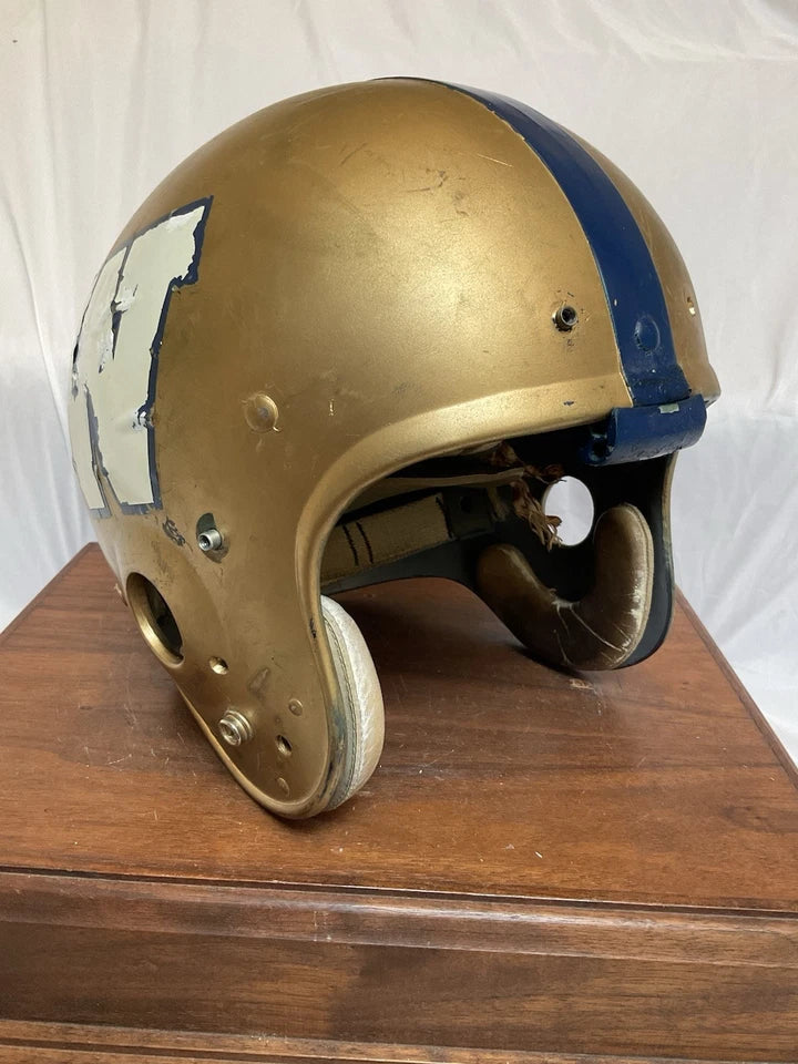 Vintage 1960s Marietta Game Used Football Helmet X-Large 7 1/2 WESTBROOKSPORTSCARDS