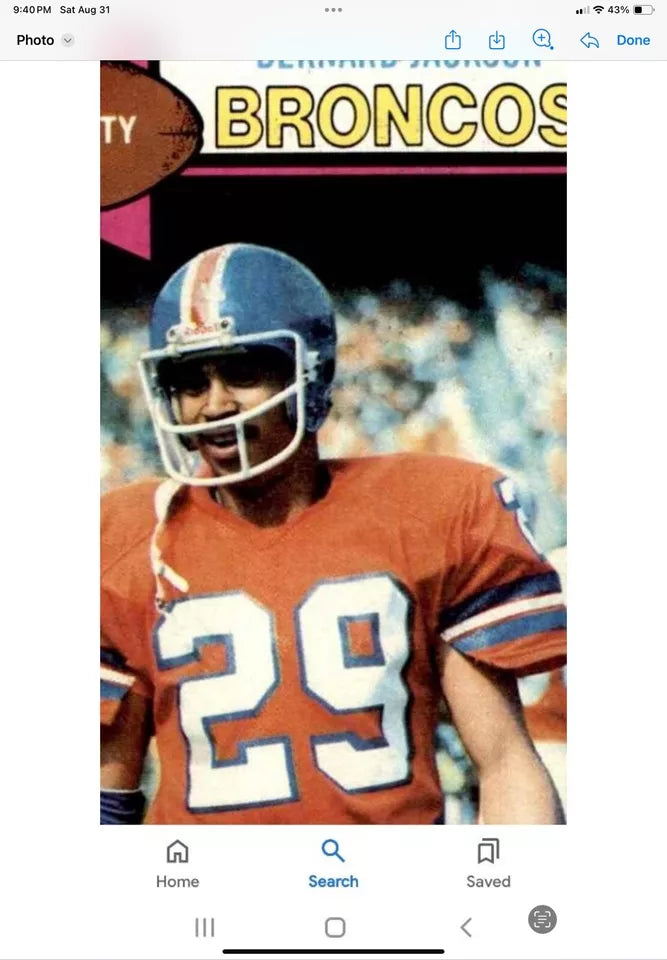 Vintage Riddell Kra-Lite II Football Helmet Denver Broncos Game Used Upchurch WESTBROOKSPORTSCARDS