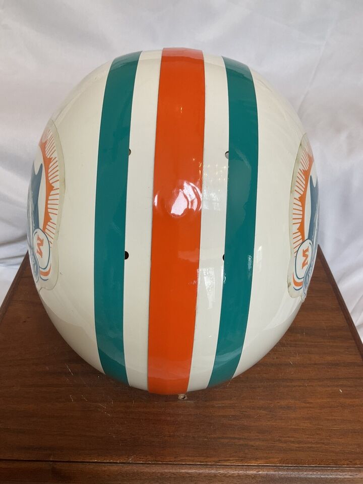 Vintage Riddell TK Football Helmet Shell 1974 Miami Dolphins  WESTBROOKSPORTSCARDS   