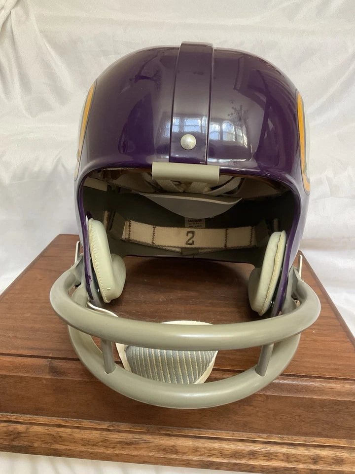 Riddell Kra-Lite RK2 Football Helmet Minnesota Vikings Fran Tarkenton Autograph WESTBROOKSPORTSCARDS