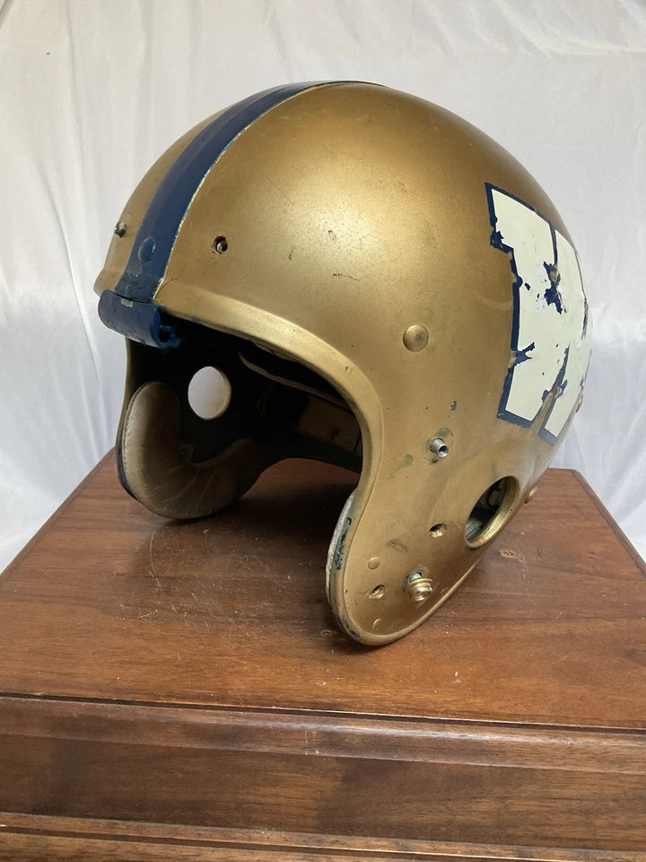 Vintage 1960s Marietta Game Used Football Helmet X-Large 7 1/2 WESTBROOKSPORTSCARDS